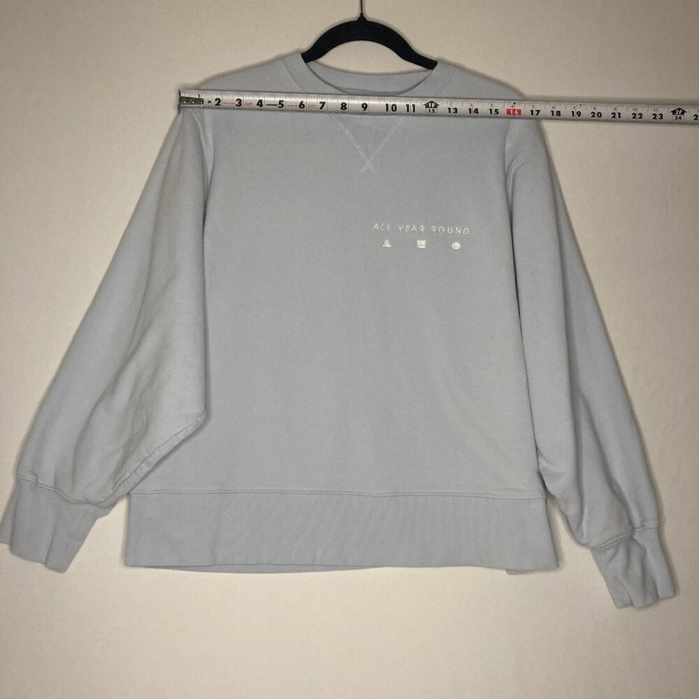 AYR All Year Round The Sweatshirt Crewneck Light Blue Small Classic 100% Cotton - Picture 5 of 12